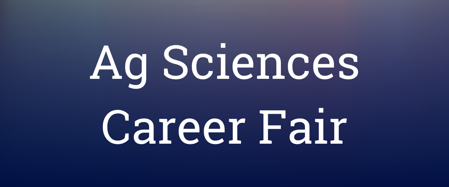 Ag Sciences Career Fair