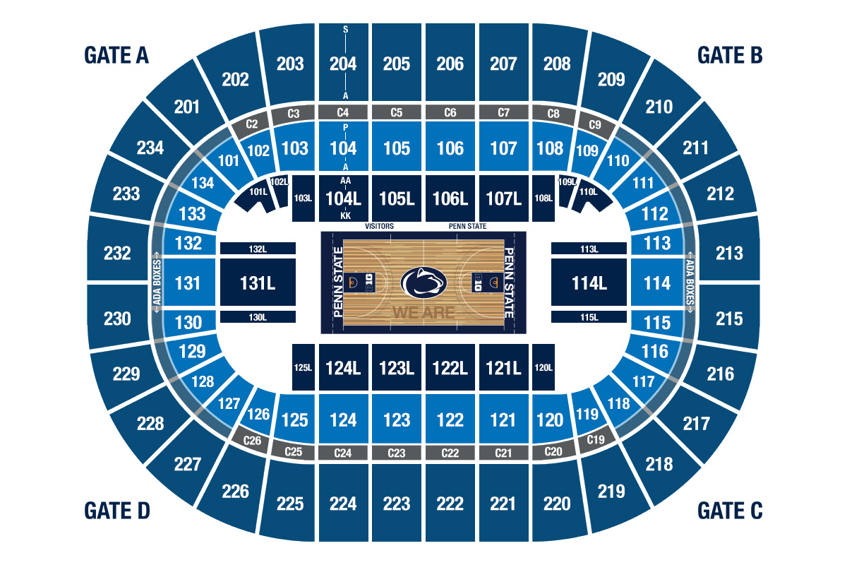Northwestern Seating Chart Basketball