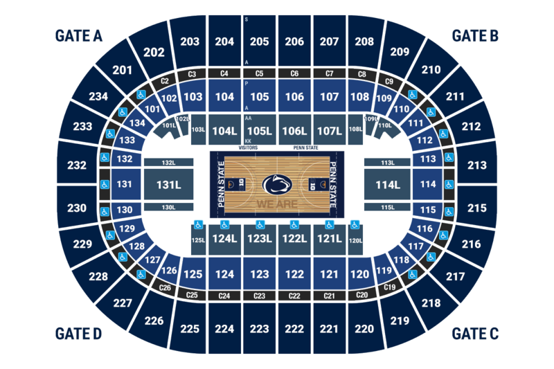 Basketball Seating Chart With ADA Seating
