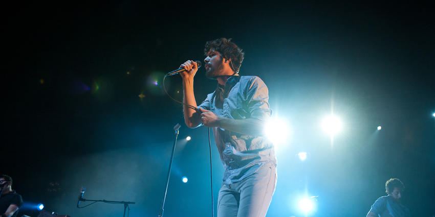 Passion Pit, an electro-dance band promoting its album “Manners” performs at the Bryce Jordan Center in 2010.