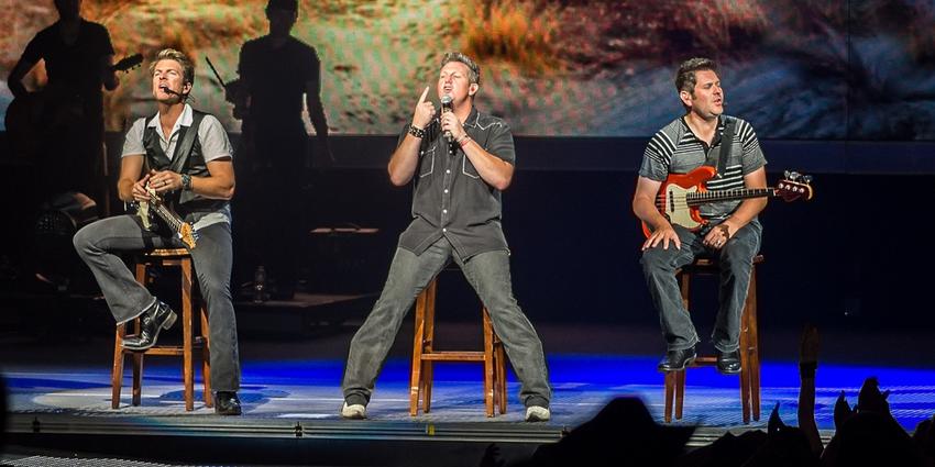 Rascal Flatts performs on stage at the Bryce Jordan Center in 2010.