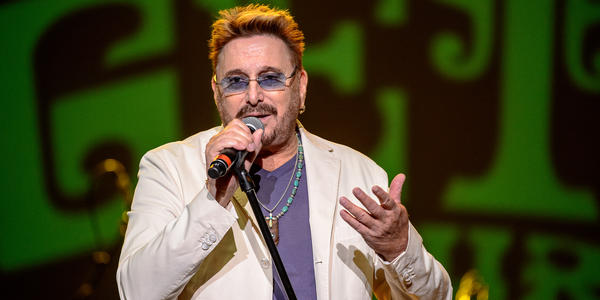 Chuck Negron of Three Dog Night, sings during this performance during the Happy Together Tour at the BJC.