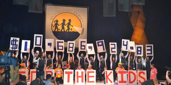 THON 2012 raised $10,686,924.83 for pediatric cancer. 