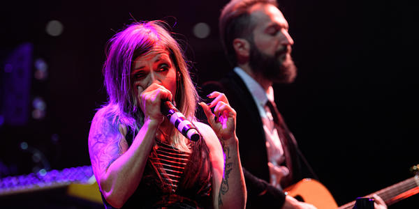 Lacey Sturm performing at the Bryce Jordan Center