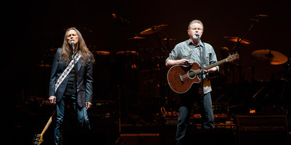 The Eagles performing during their concert at the Bryce Jordan Center in 2010.
