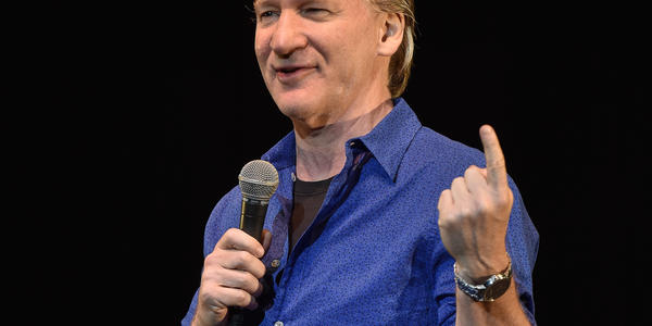 Bill Maher entertains the Bryce Jordan Center with his New Jersey monologue. 