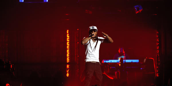 Lil' Wayne performs on stage at the Bryce Jordan Center in 2011.
