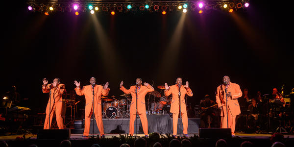 The Temptations & The Four Tops preform classic Motown hits and Christmas tunes on stage at the Bryce Jordan Center in 2012.