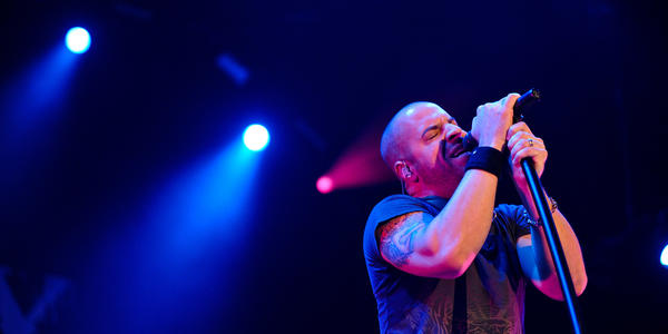 Daughtry performs on stage at the Bryce Jordan Center in 2010.