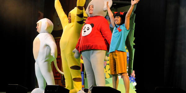 Ni Hao Kai- Lan characters perform on stage during Nickelodeon's Storytime Live at the Bryce Jordan Center in 2010.