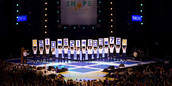 THON 2019 reveal of money raised for pediatric cancer