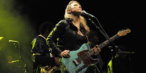 Susan Tedeschi, sings during the Tedeschi Trucks Band concert at the Bryce Jordan Center in 2014.